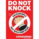 Free Do Not Knock Sticker