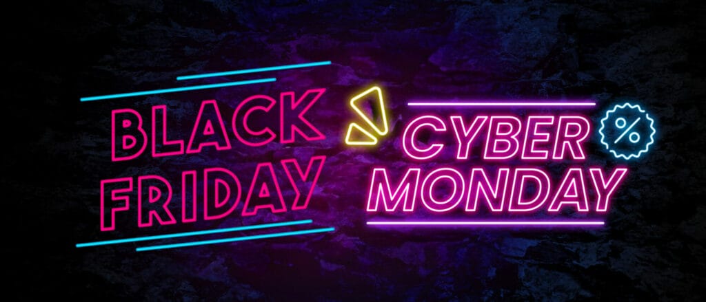 Black Friday and Cyber Monday Logos