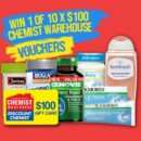 Win a Chemist Warehouse Voucher