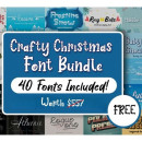 Free Bundle of 40 Festive Fonts