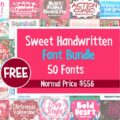 Free Bundle of 50 Charming Fonts